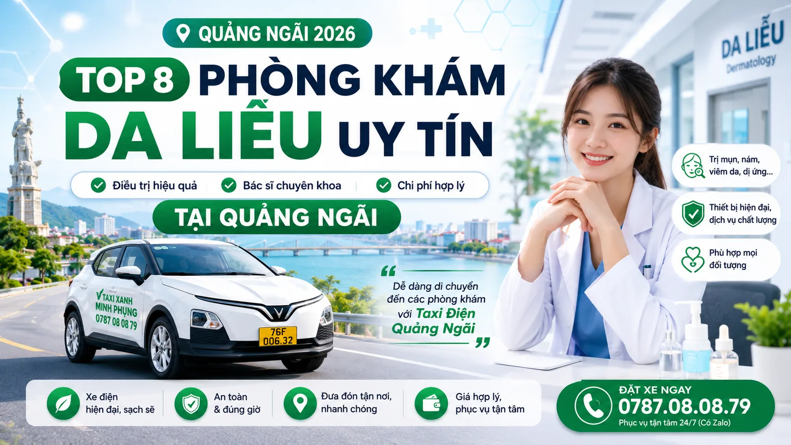 Top 8 Phòng Khám Da Liễu Uy Tín Tại Quảng Ngãi (Cập Nhật 2026)